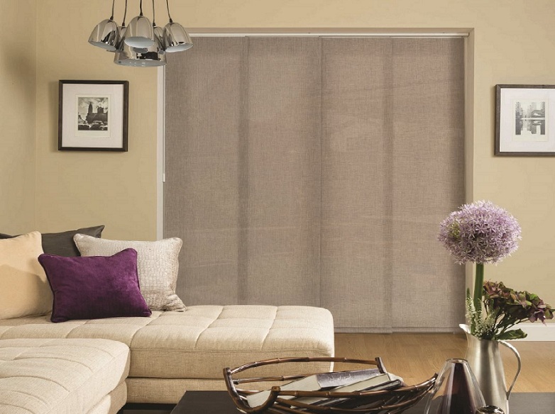 Vertical Screentex Flint Blinds