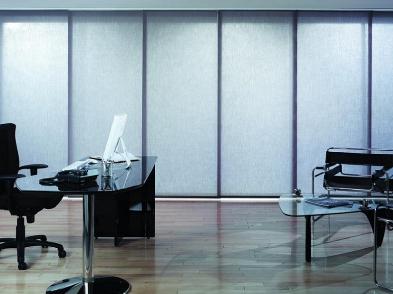 Vertical Screentex Flint Blinds