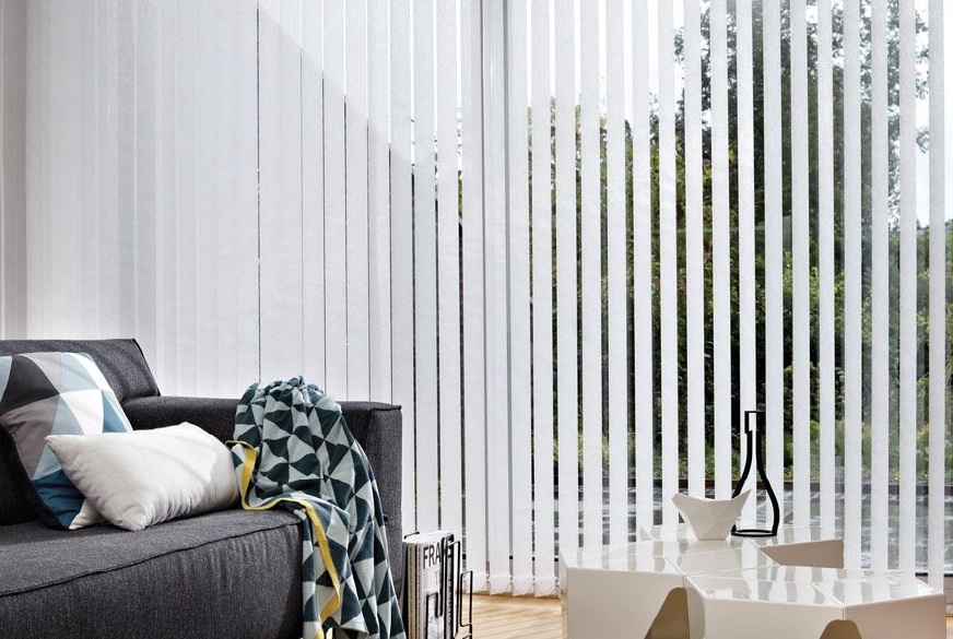 Vertical Screentex Flint Blinds