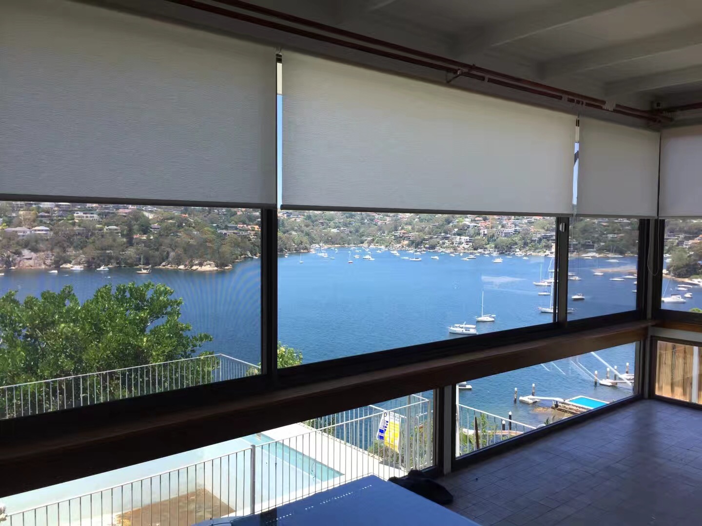 Vertical Screentex Flint Blinds