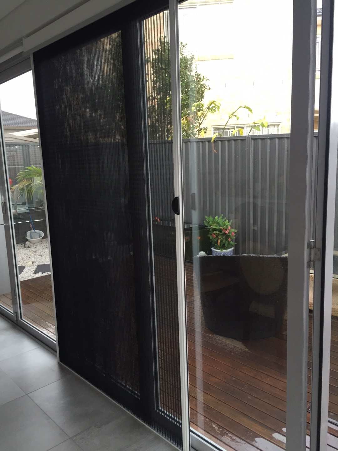 Vertical Screentex Flint Blinds