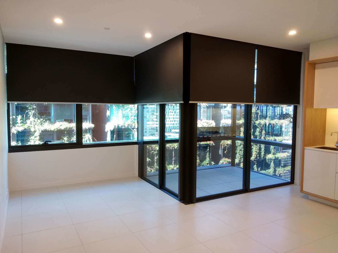 Vertical Screentex Flint Blinds