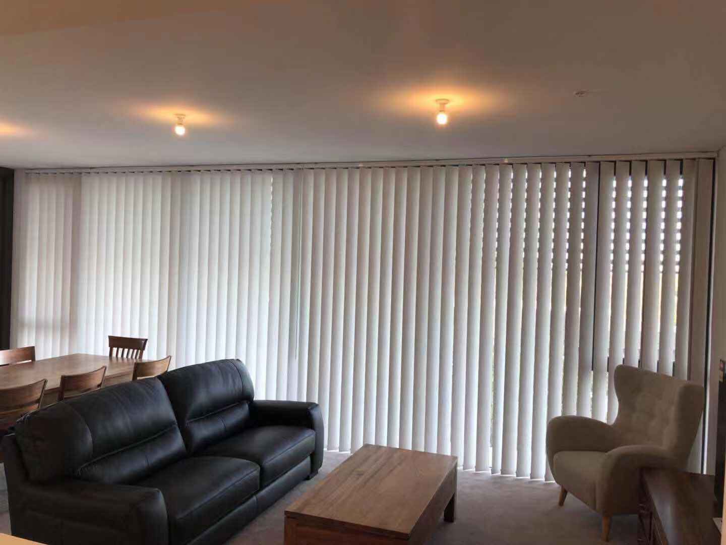 Vertical Screentex Flint Blinds