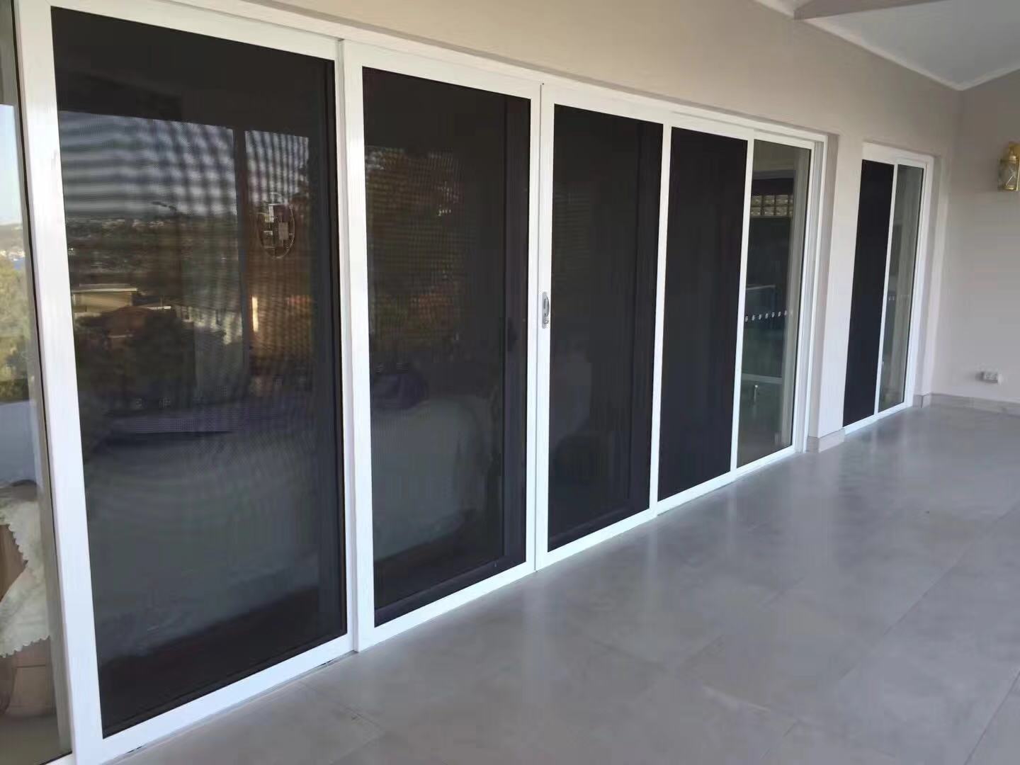 Vertical Screentex Flint Blinds