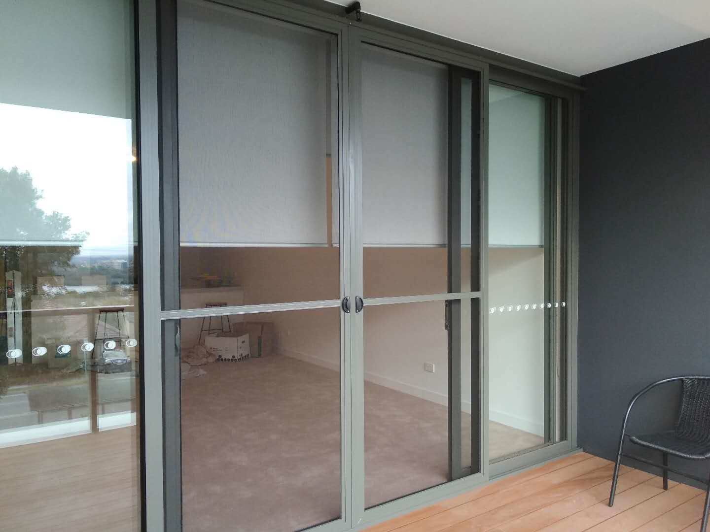Vertical Screentex Flint Blinds