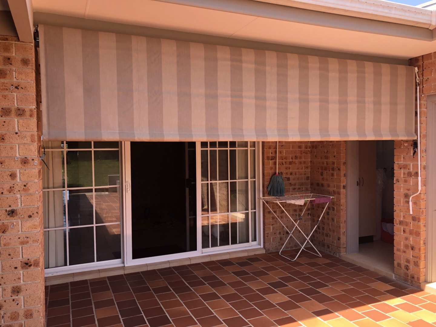 Vertical Screentex Flint Blinds