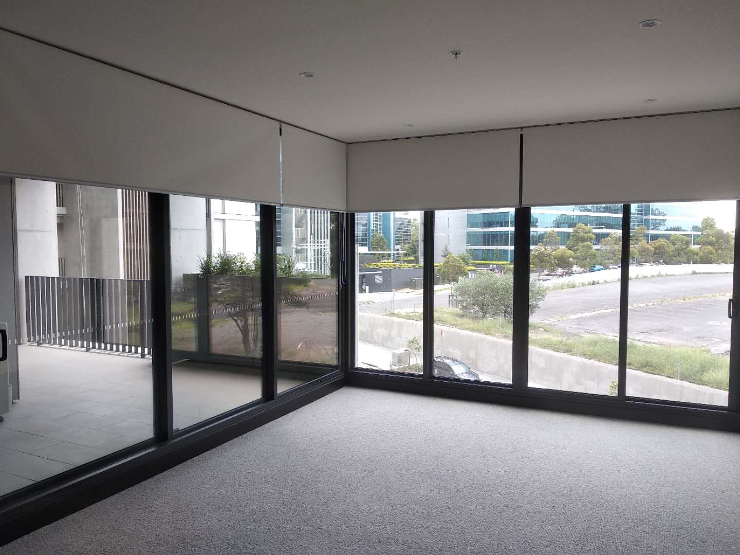 Vertical Screentex Flint Blinds