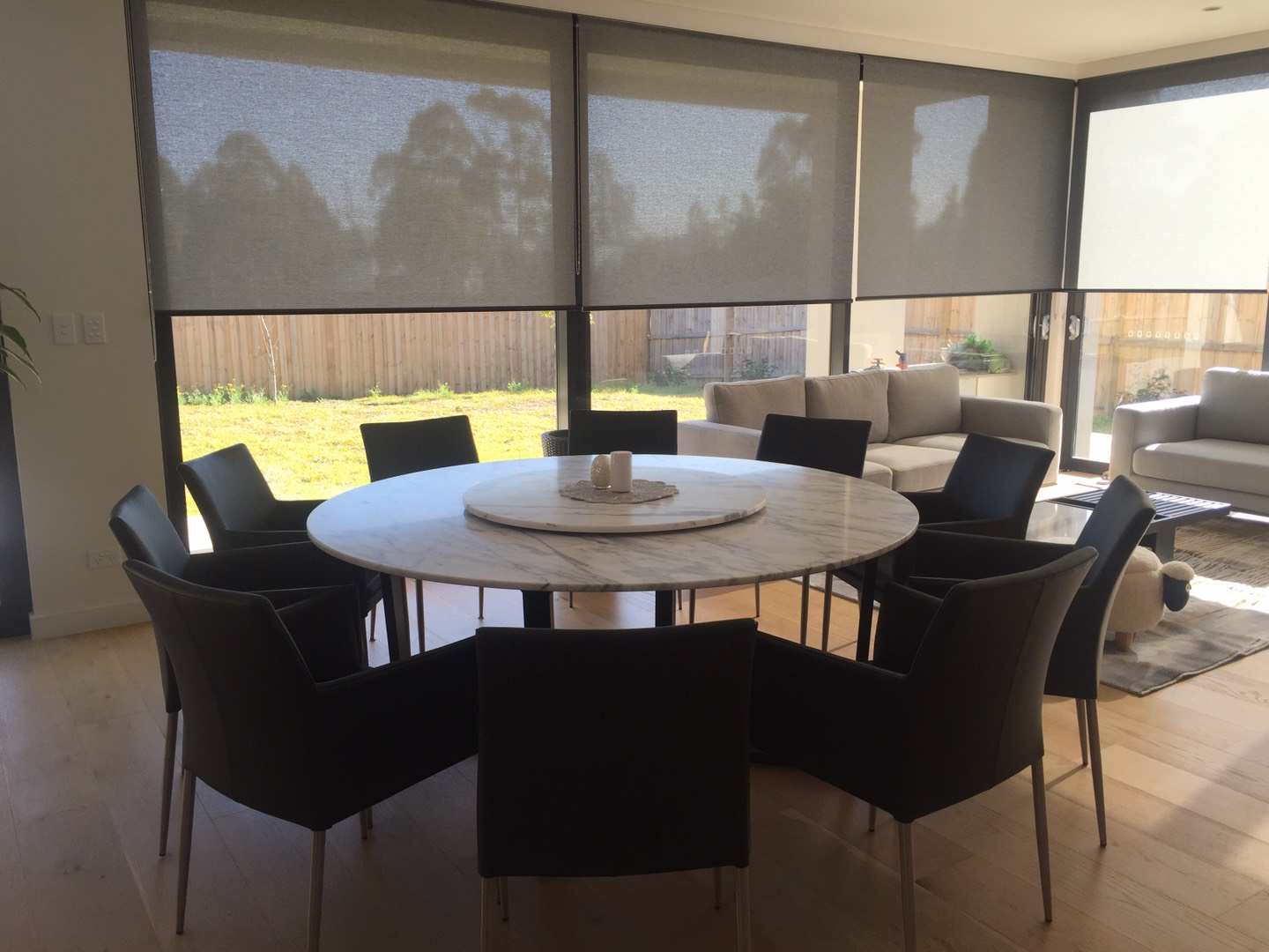 Vertical Screentex Flint Blinds
