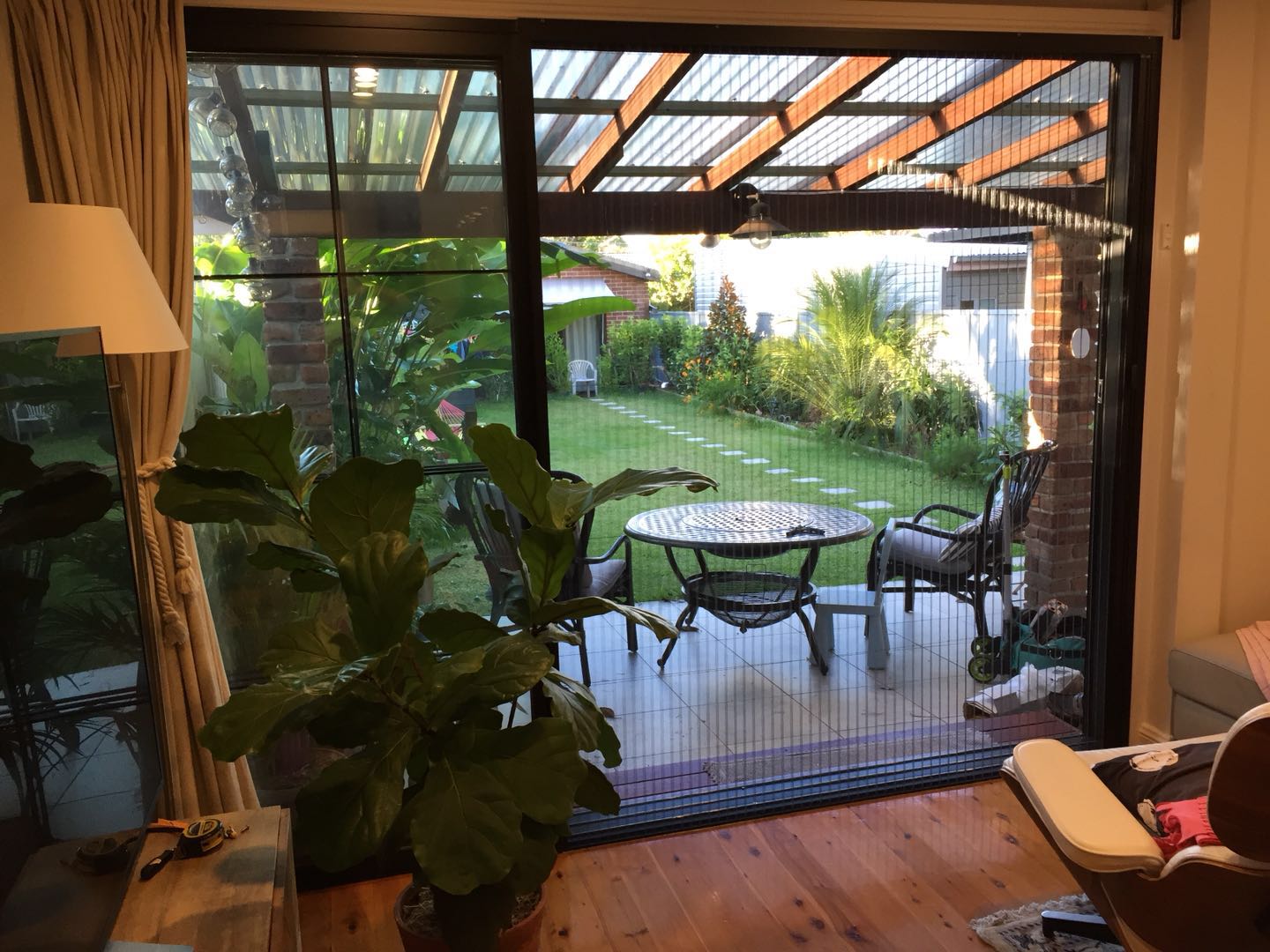 Vertical Screentex Flint Blinds