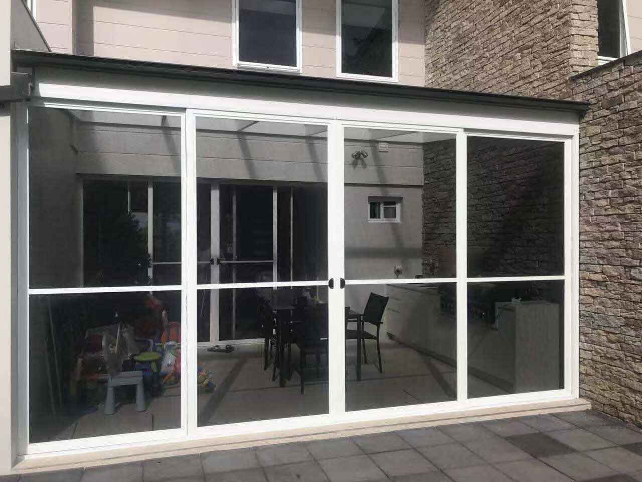 Vertical Screentex Flint Blinds